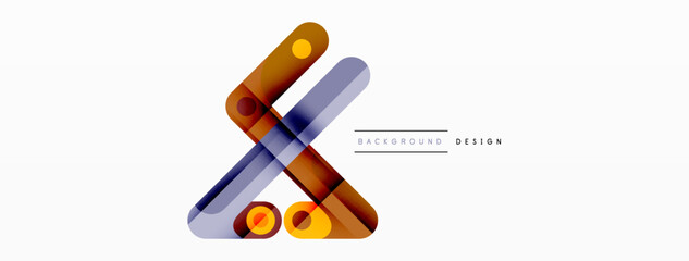 Lines geometric creative abstract background. Bright color line composition for wallpaper, banner, background or landing