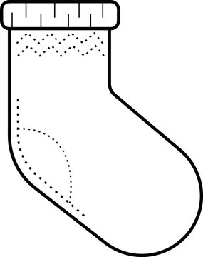 picture of a sock that is only one side
