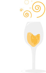 a glass of yellow and fizzy drink
