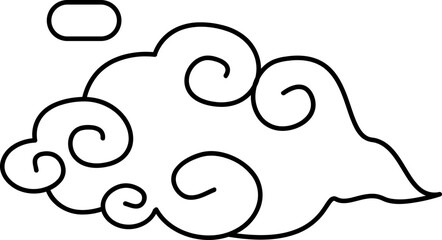 a picture of a Chinese New Year ornament in the shape of a cloud to complete the Chinese New Year celebration
