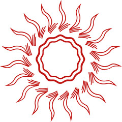 a red Chinese New Year ornament to complete the Chinese New Year decoration
