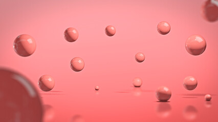 CLEAN PRODUCT SHOWCASE GLAMOUR SPHERES BACKGROUND PASTEL COLOR 3D RENDER
