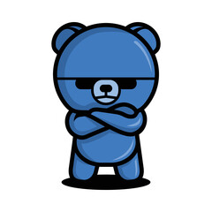 Bear robot for kid's illustration.