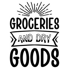 Groceries and dry goods svg