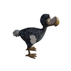 Vulture baby cartoon character on transparent background. PNG file, 3d rendering illustration. © W.S. Coda