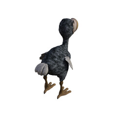 Vulture baby cartoon character on transparent background. PNG file, 3d rendering illustration. © W.S. Coda
