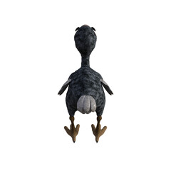 Vulture baby cartoon character on transparent background. PNG file, 3d rendering illustration. © W.S. Coda