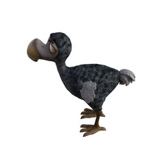 Vulture baby cartoon character on transparent background. PNG file, 3d rendering illustration. © W.S. Coda