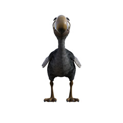 Vulture baby cartoon character on transparent background. PNG file, 3d rendering illustration. © W.S. Coda
