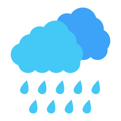 Rainy Flat Icon