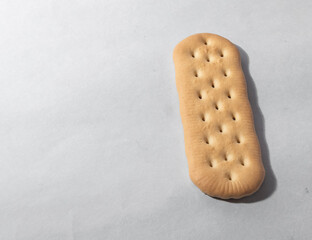 Corn starch biscuit known in Brazil as maizena biscuit, white background for clipping