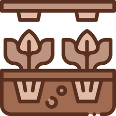 hydroponic two tone icon