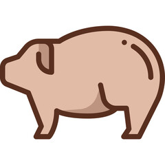 pig two tone icon