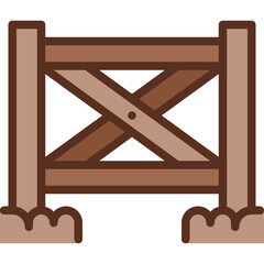 plank fence two tone icon