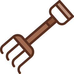 rake two tone icon