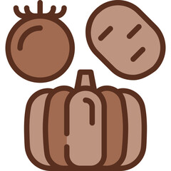 vegetable two tone icon