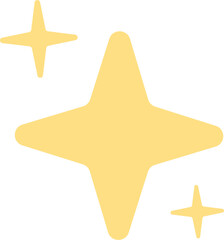 Four-point stars illustration