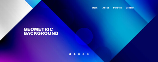 Abstract background - squares and lines composition created with lights and shadows. Technology or business digital template