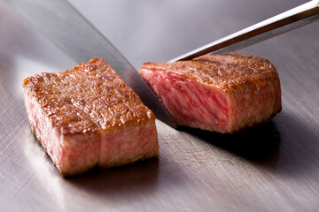 ステーキの鉄板焼き・和食・日本料理