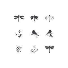 Fototapeta na wymiar Dragonfly illustration icon