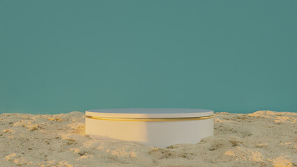 Podium on the beach | Podium in the sand (P&oacute;dio na areia da praia)