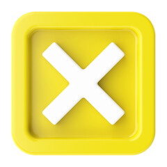 Obraz premium Cross sign. 3D illustration.