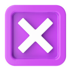 Obraz premium Cross sign. 3D illustration.