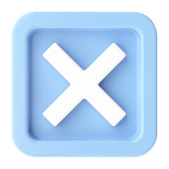 Fototapeta premium Cross sign. 3D illustration.