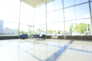 image of a spacious hall of a car dealership. - 548661755