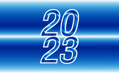 2023 blue glow digital banner background.