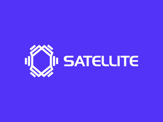 Data Signal Transfer Logo concept