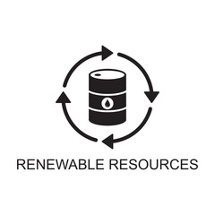 renewable resource icon , technology icon