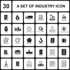 industry icon , factory icon vector