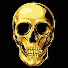 golden skull