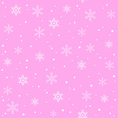 pink ice pattern. seamless snow flakes pattern. winter background. good for fabric, wallpaper, fashion, textile, banner, backdrop.