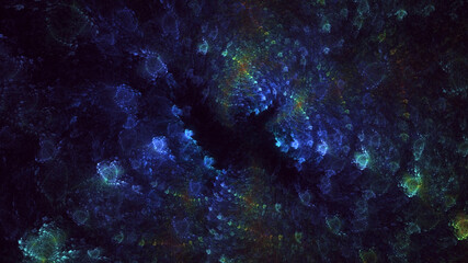 Fototapeta premium 3D rendering abstract colorful fractal light background