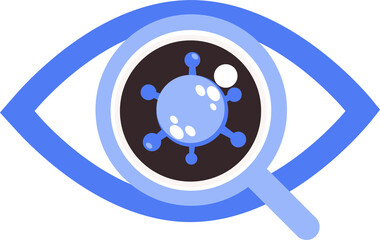 eye virus search icon