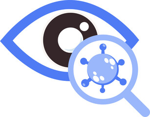 eye virus search icon
