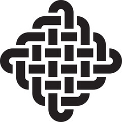 Endless Knot abstract symbol