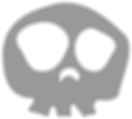 halloween skull shadow