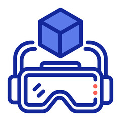 vr glasses icon vector illustration