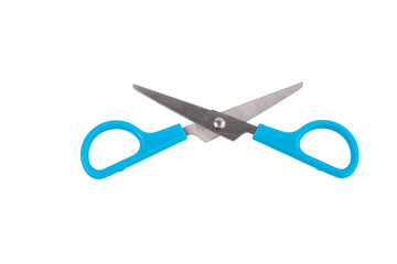 Office stationery scissors cutting on transparent background 
