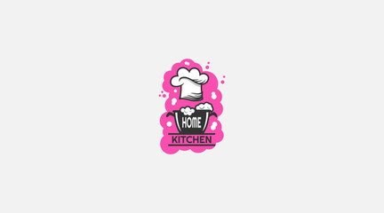 Chef kitchen Logo Icon Vector Illustration Design