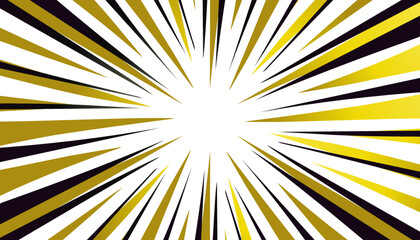 The comic background design in yellow and black is suitable for comic designs, invitations, greeting cards and others