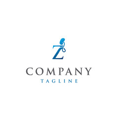 Z Letter Initial modern and luxury kidney logo vector