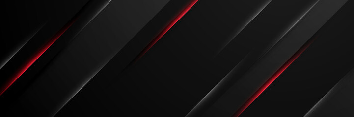 abstract red and black banner