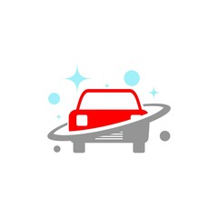 Car care icon. Car wash logo isolated on white background