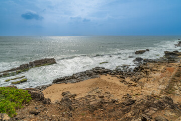beautiful sunset over the Indian Ocean Sri Lanka