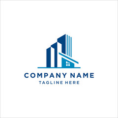 Fototapeta premium Modern real estate logo design template