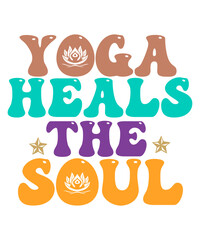 Retro Yoga Svg, Png, Eps,Retro YOGA SVG Bundle, Retro YOGA Svg Cut Files For Cricut, Retro Meditation Svg, Retro Yoga Clipart, Retro Namaste Svg, Retro Lotus Svg,